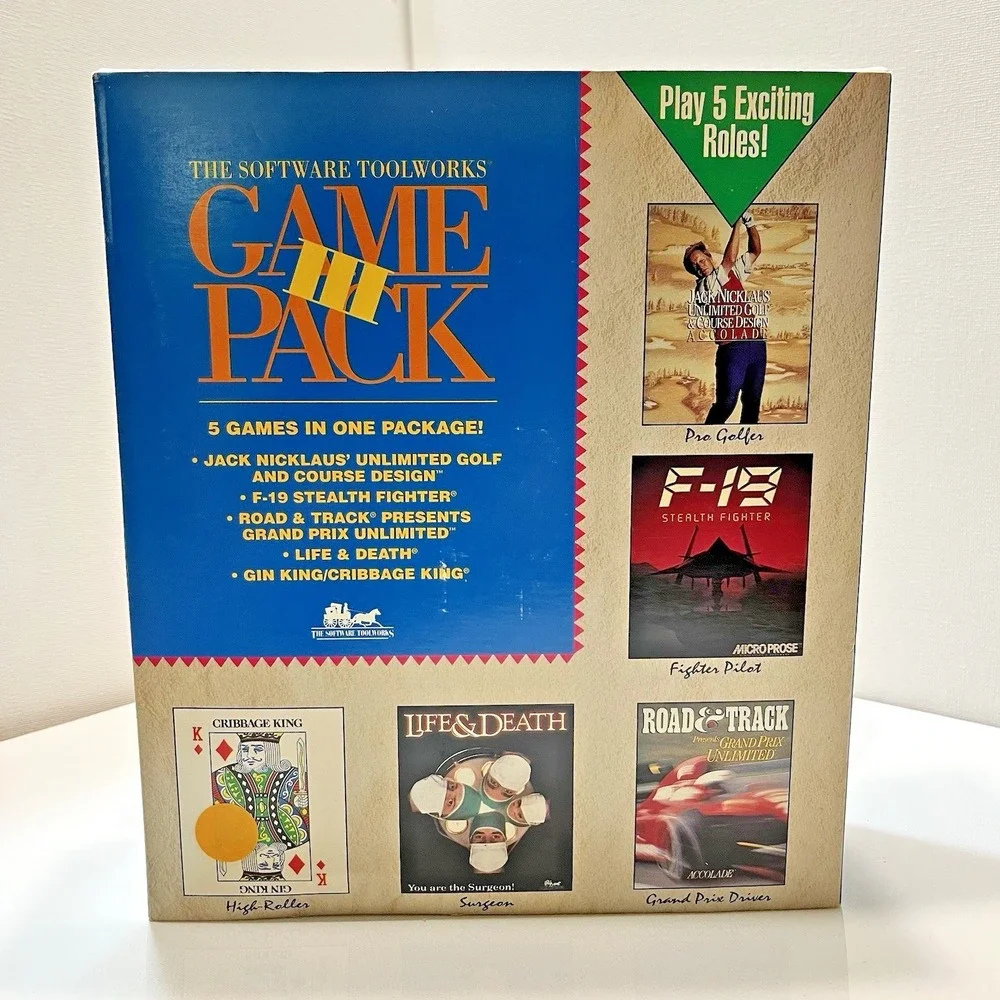 Vintage PC Game Pack III (1992)‎ – 5 Full Games on 3.5
